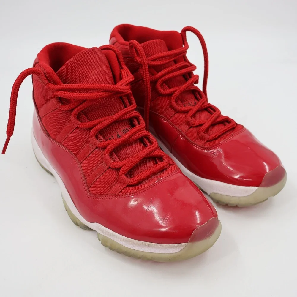 Jordan Air Jordan 11 Retro Mens Size 12 Gym Red Win Like 96‎ Sneakers 378037-623